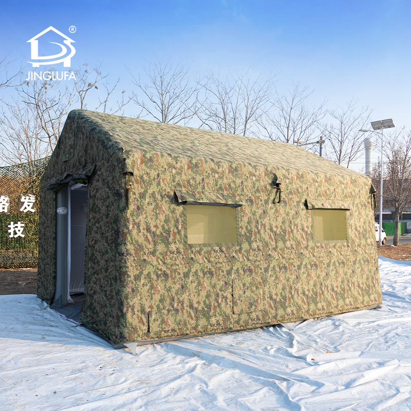 Tenda tiup militer a-frame
