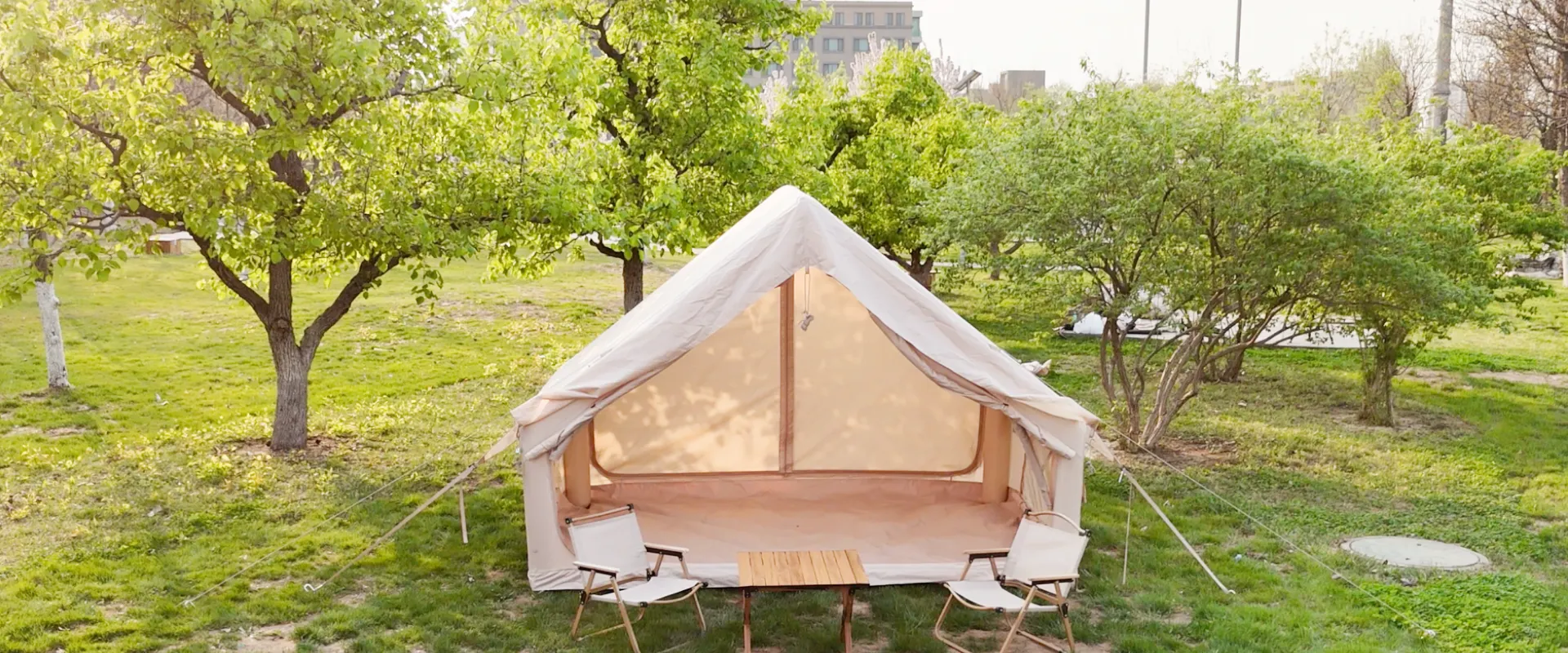 Tenda tiup portabel 1-3 orang